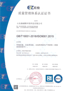 ISO9001国际质量管理体系认证